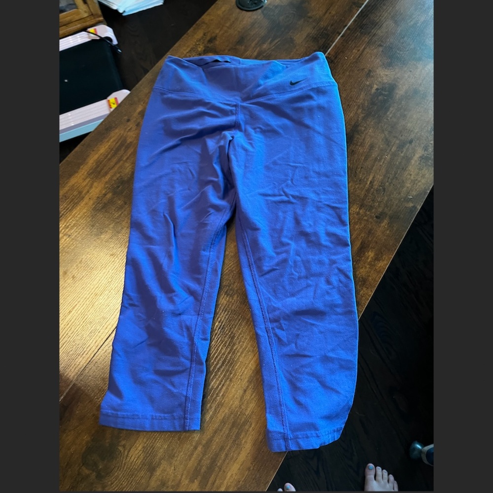 Purple ¾ Length Nike Leggings Size S